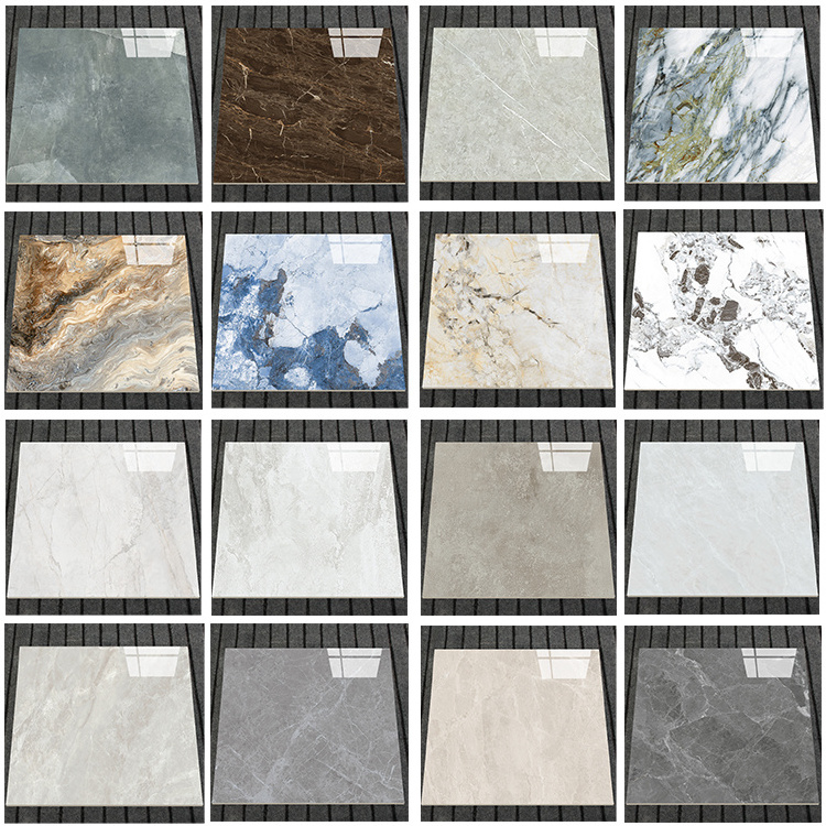 60x60 non-slip glazed tile carrara Panda white gold sands decorative Marble Ceramic Wall Tiles