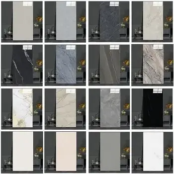 Factory 9mm porcelain polished glazed slabs marble tile for background wall sintered stone slabs dining table kitchen floor