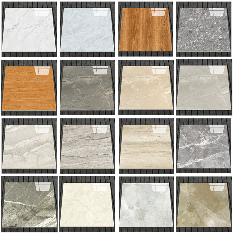 factory wholesale  white 600 x 600mm ceramic tile glazed porcelain  floor tile marble slab polished tile for living room