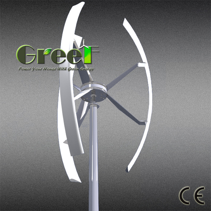 Vertical axis wind turbine for sale, roof-mounted vertical axis wind generator, 1kw vawt wind generator