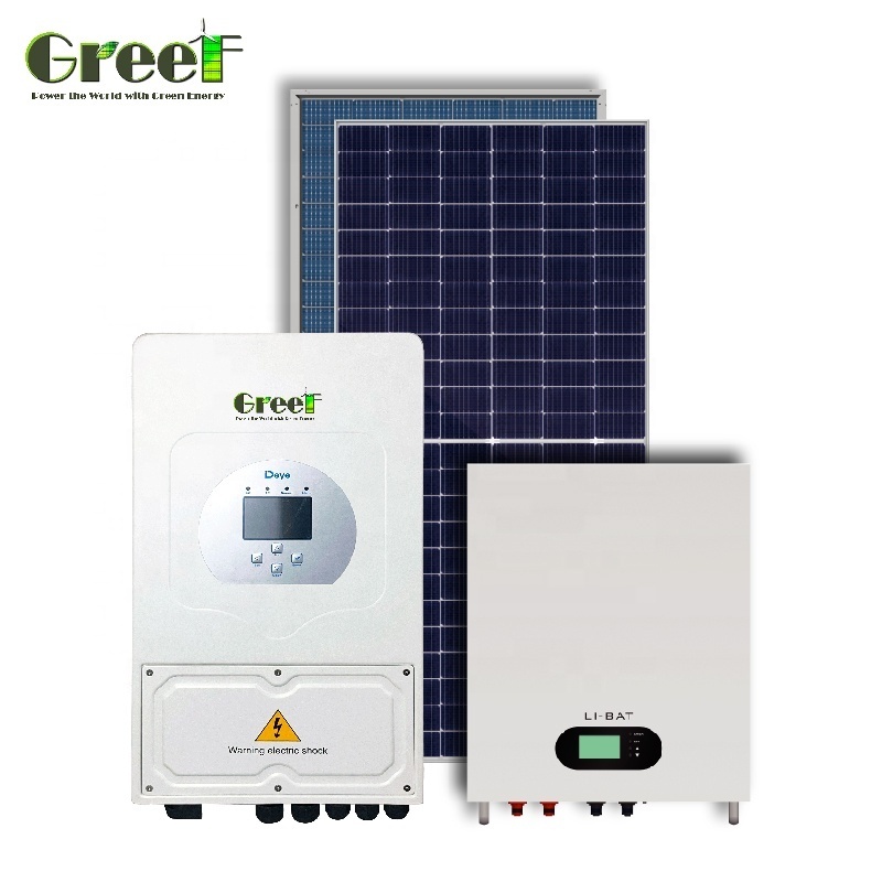 Home 10kw 15kw 20kw 30kw Hybrid solar power complete kit with mono panel and inverter