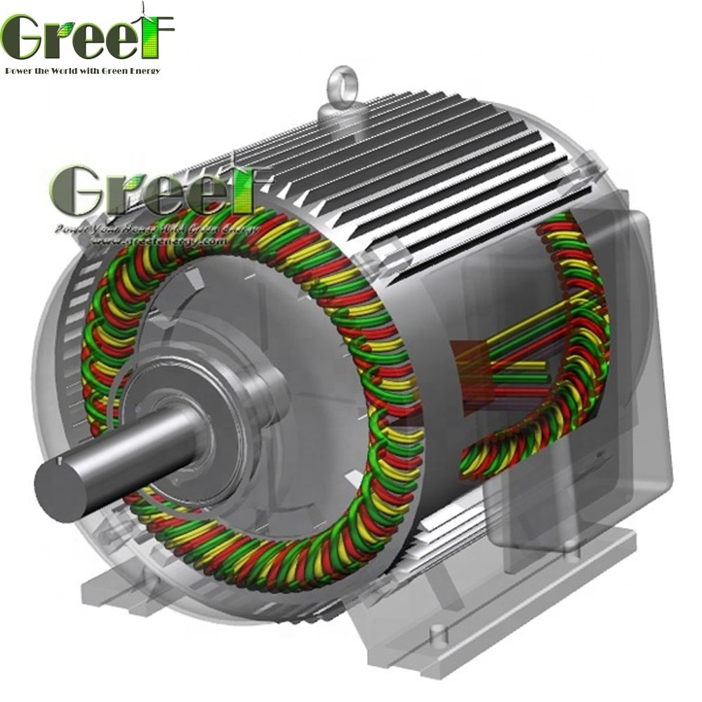 PMG! 10kw-200kw low rpm hydro generator motor for sale, ac generator low rpm, high efficiency