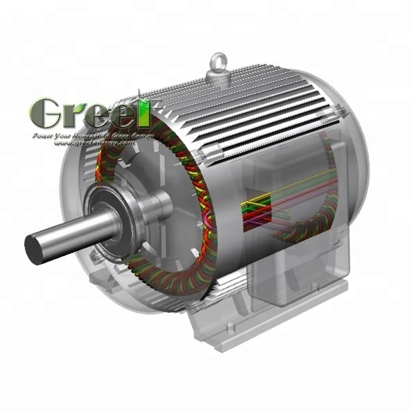 3.2MW 400RPM low RPM direct-drive brushless synchronous generator for off-grid wind power generator system