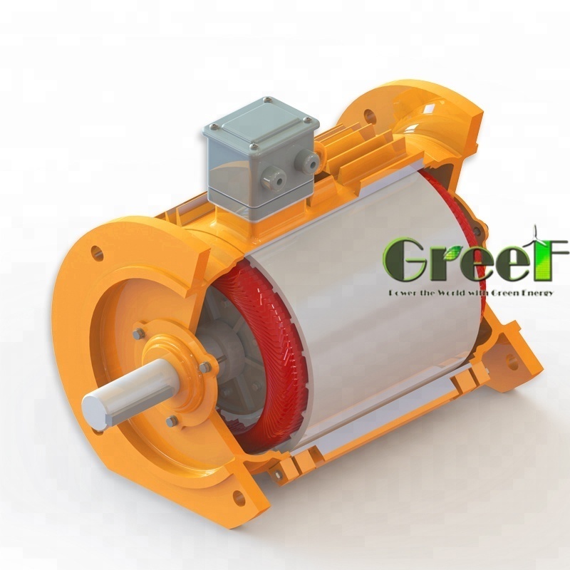 3.2MW 400RPM low RPM direct-drive brushless synchronous generator for off-grid wind power generator system