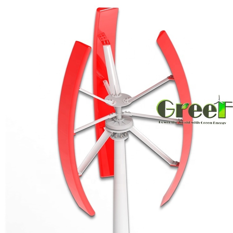 Cheap VAWT ! Roof top high output 2KW vertical axis wind turbine prices for sale