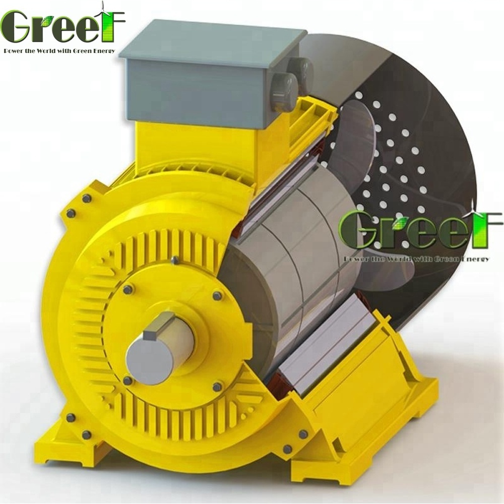 10kw 20kw 50kw 100kw 200kw 500kw 1MW 5MW alternator 3 phase AC permanent magnet synchronous generator