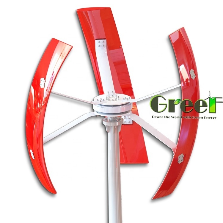 Low Noise 2kw Vertical axis windmill generator home roof mounted wind turbine for sale