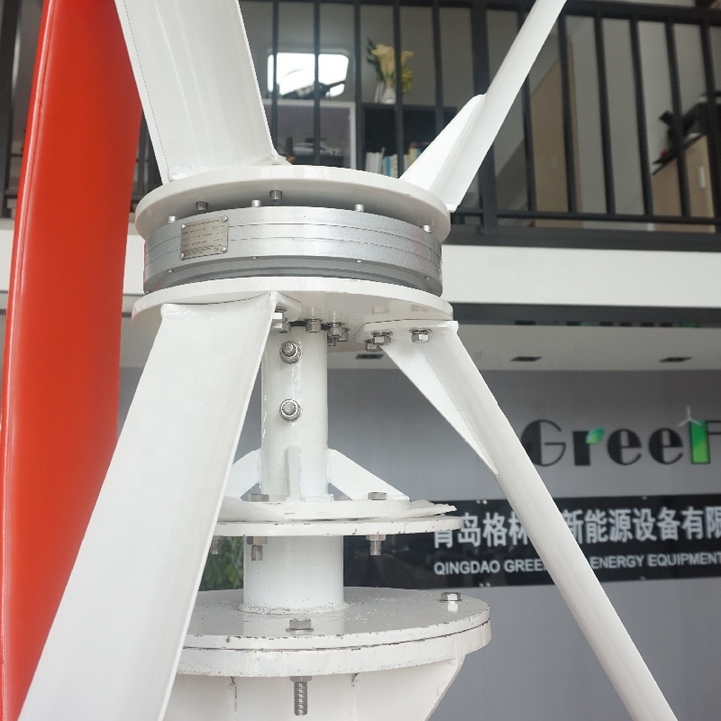 1KW Axial Flux Coreless outer rotor disc permanent magnet direct drive generator Vertical Axis Wind Turbine for home