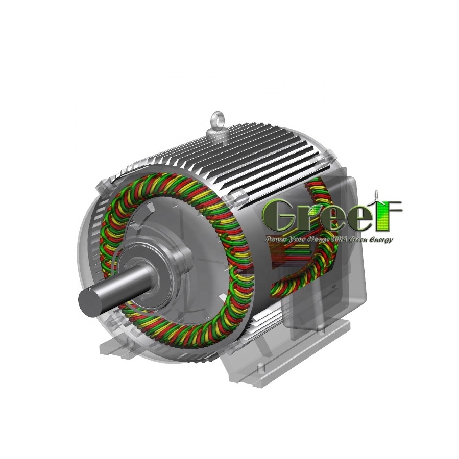 600Rpm Brushless Hydro power Generator 100Kw 25Kw Low Rpm permanent magnet ac generator