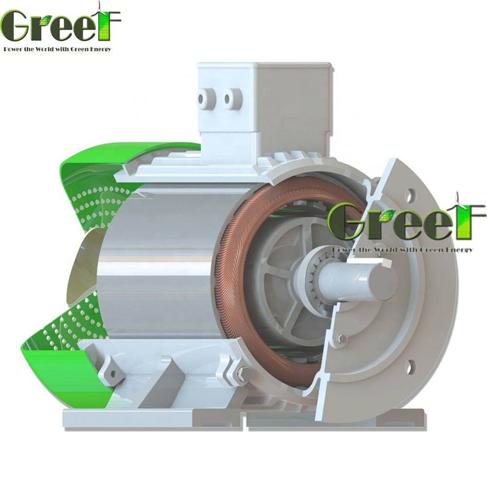 100KW 600rpm synchronous direct drive / low speed / Three phase permanent magnet motor