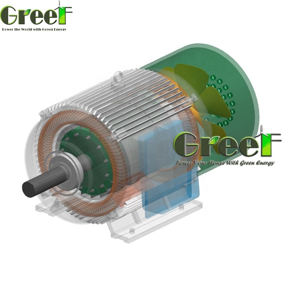 100KW 600rpm synchronous direct drive / low speed / Three phase permanent magnet motor