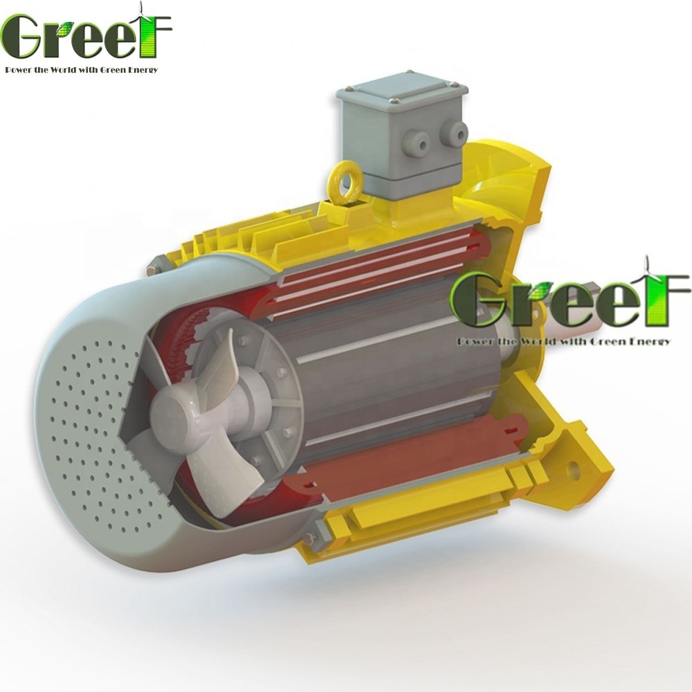 100KW 600rpm synchronous direct drive / low speed / Three phase permanent magnet motor