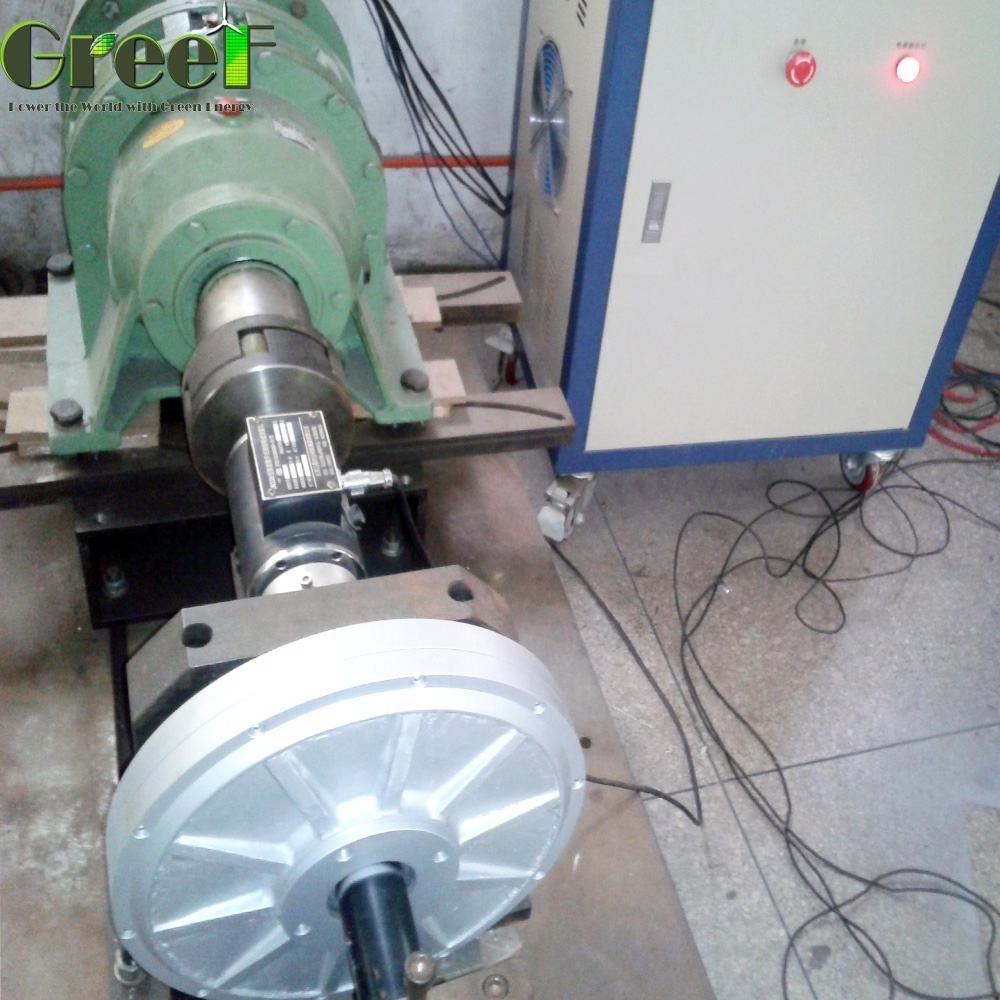 Hot!  10kw axis flux disc coreless permanent magnet generators for wind turbines with controller inverter and batteries