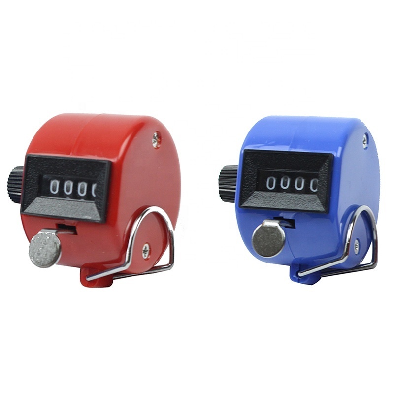 Referees 4 Digit Display Metal Lap Counter Mechanical Handheld Row School Click Counter Stadium Coach Multi Tally Counters