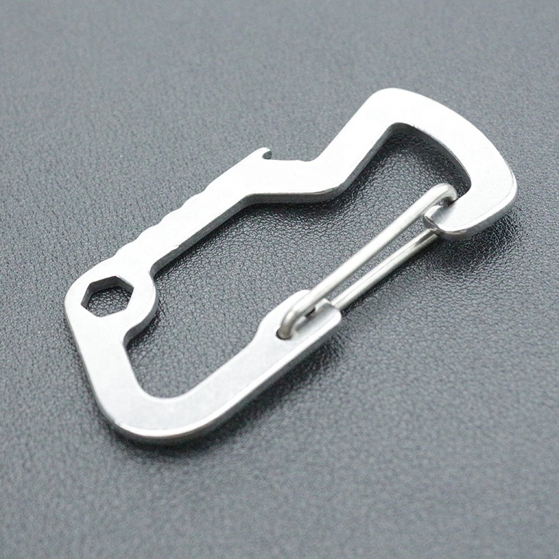 Keyring Bottle Opener Cheap Carabiner Clip High Quality Carabiner Clip With Logo  for Outdoor Camping Hiking Hammock Swing Hook