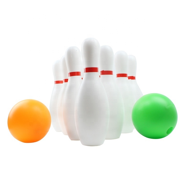 Tenpin Bowling Plastic Pin Ball Game Bowling Children Educational Plastic Funny Bowling Set Equipment 10 Pins, 2 Balls