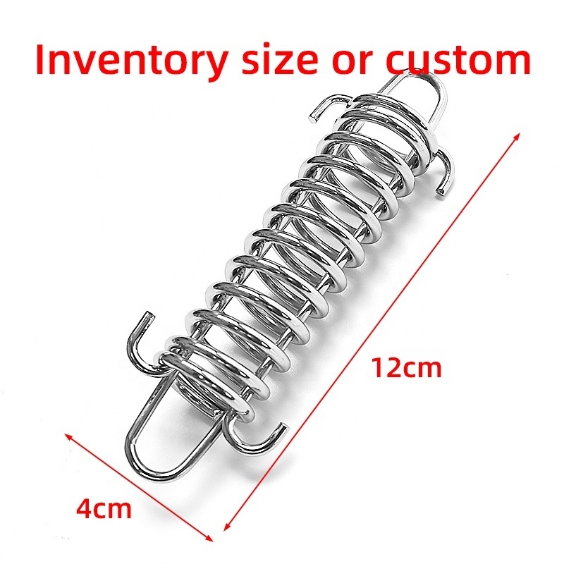 Steel Tension Spring Buckle Tent Guyline Tensioner Tent Rope Buckles Awning Rope Tensioner for Securing Tarps Tent Sunshade