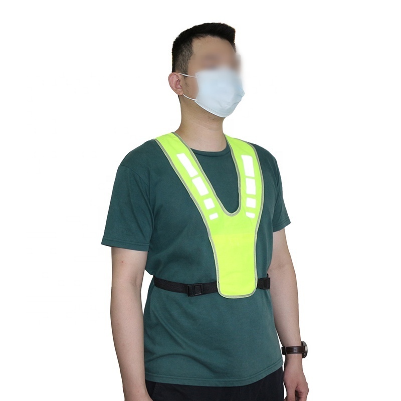 Reflective Belt Vest Reflective Reflector Jackets Safety Vest For Adult Night Sports Running Waistcoat With Quick Release Buckle