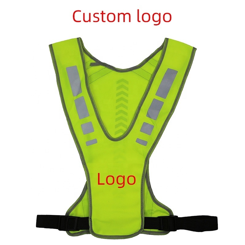 Reflective Belt Vest Reflective Reflector Jackets Safety Vest For Adult Night Sports Running Waistcoat With Quick Release Buckle