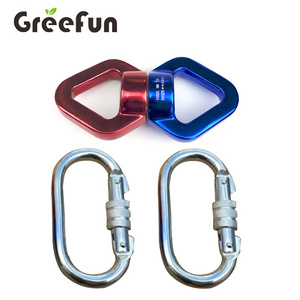 Hot Sale Tree Swivel Climbing Device Wholesale Hammock Swing Swivel Hanging Hook Kits With Swivel Neck For Rope Clambing Hammock