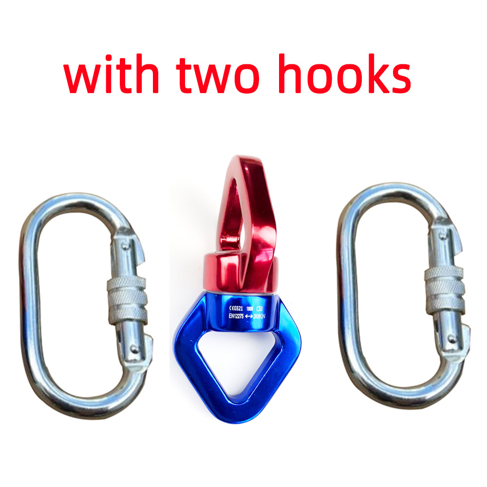 Hot Sale Tree Swivel Climbing Device Wholesale Hammock Swing Swivel Hanging Hook Kits With Swivel Neck For Rope Clambing Hammock