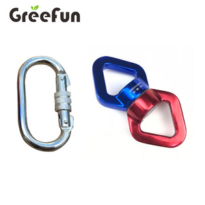 High Quality 30KN Rotational Spinner Swivel For Aerial Silks, Spider Web Tree Swing, Hanging Hammock Kits with 2 Carabiners