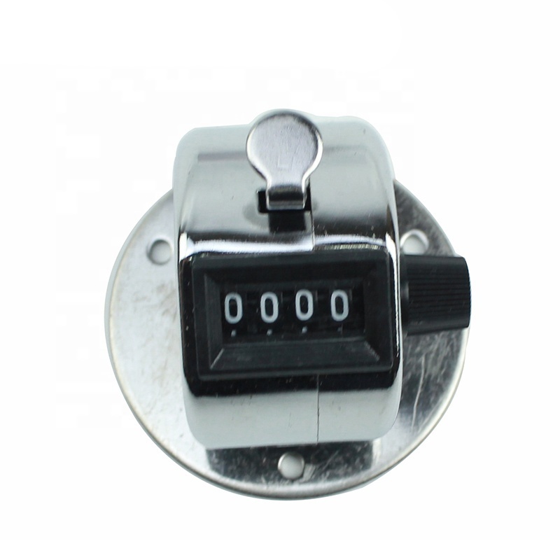 Hand Tally Counter 4 Digit Display Metal Manual Mechanical Stadium Mechanical Counters Coach Referees School Tally Counter