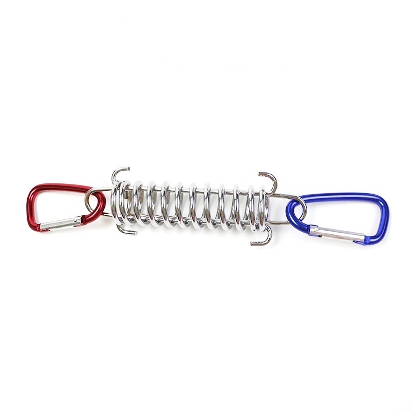 Steel Tension Spring Buckle Tent Guyline Tensioner Tent Rope Buckles Awning Rope Tensioner for Securing Tarps Tent Sunshade