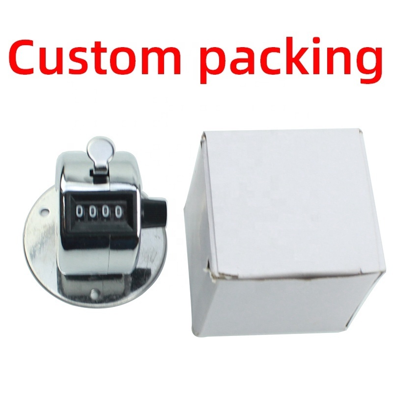 Hand Tally Counter 4 Digit Display Metal Manual Mechanical Stadium Mechanical Counters Coach Referees School Tally Counter