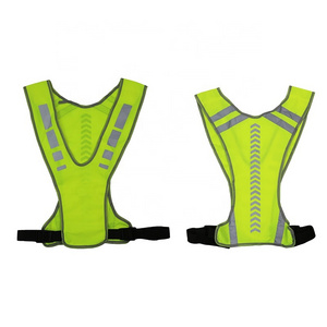 Reflective Belt Vest Reflective Reflector Jackets Safety Vest For Adult Night Sports Running Waistcoat With Quick Release Buckle