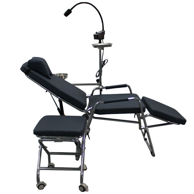 Portable Dental Unit Foldable Dental Chair Patient Chair with wheels