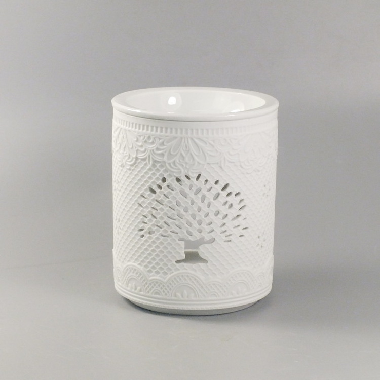 New Candle Melt Holder Ceramic Wax Warmer Oil Burner Custom Ceramic Fragrance Oil burner