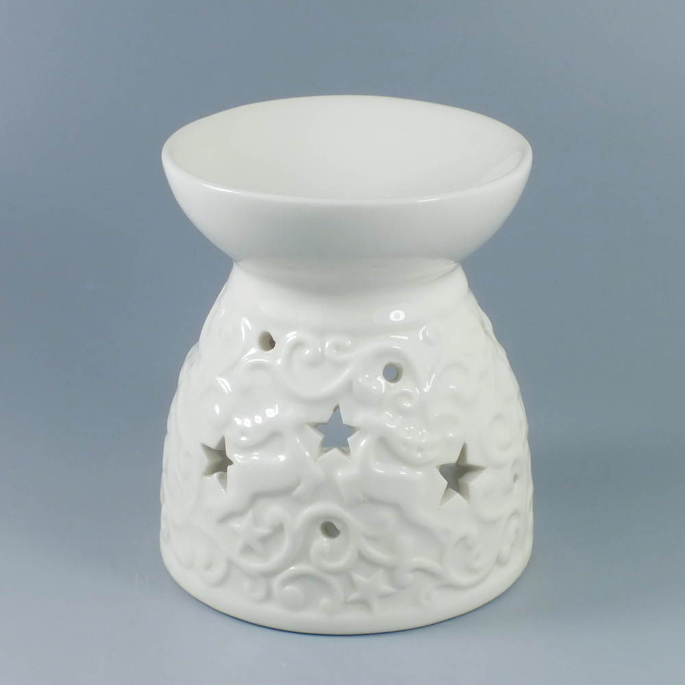 Christmas Tea Light Aroma Tarts Holder Diffuser Candle Wax Warmer Oil Burner Aromatherapy Ceramic Fragrance