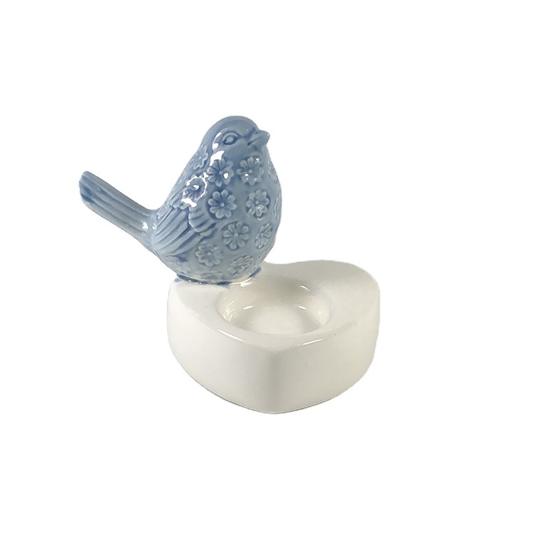 Ceramic Candle Holder Bird Shape Indoor Candle Holder Animal Shape Candle Holder For Home Decor