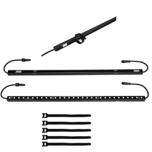 canopy tent lighting design DC12V  Back perforated aluminum profile hard light bar kit with hook and loop fasteners