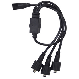 DC5.5*2.1mm DC5.5*2.5mm Female to 2/3/4 Male cables 2way 3way 4way Daisy Chain Splitter Way DC Power Cable Wires