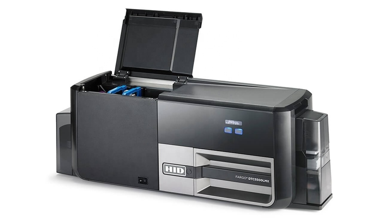 New arrival Fargo DTC5500LMX Dual-Sided ID Card Printer with Single or Dual Sided Lamination 300 dpi