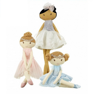 Custom baby long legs girls dolls soft plush ballet dance plush toys