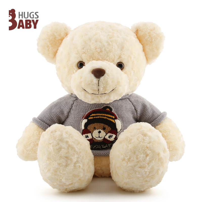 Soft Plush Teddy Bear With Knitted Sweater Clothes Teddy Bear Plush Dolls