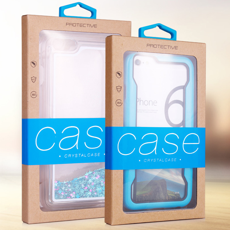 Ecofriendly Retail Packaging Phone Case Box Packaging with bubblewrap