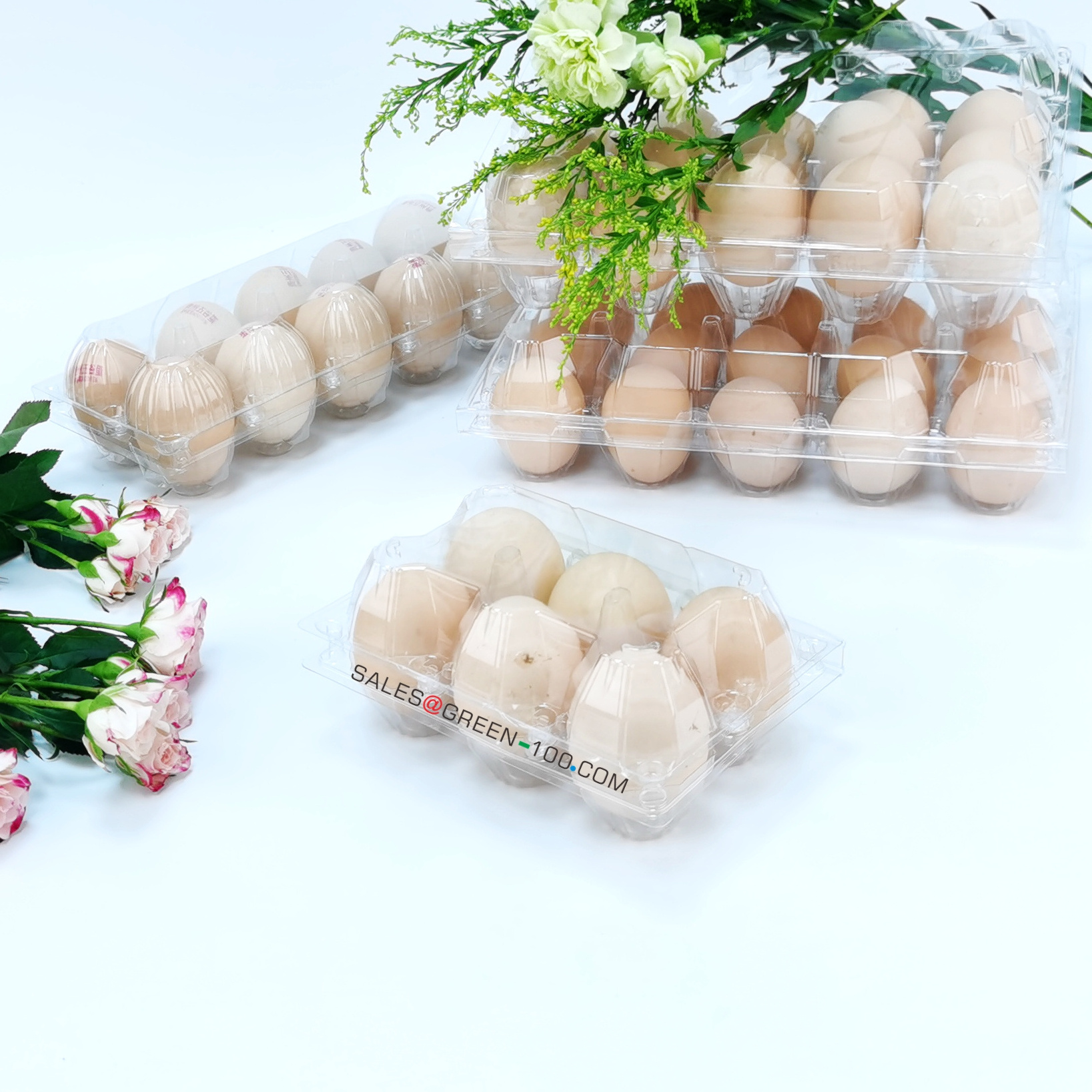 6PCS grain egg box packaging for chicken egg tray packaging egg package