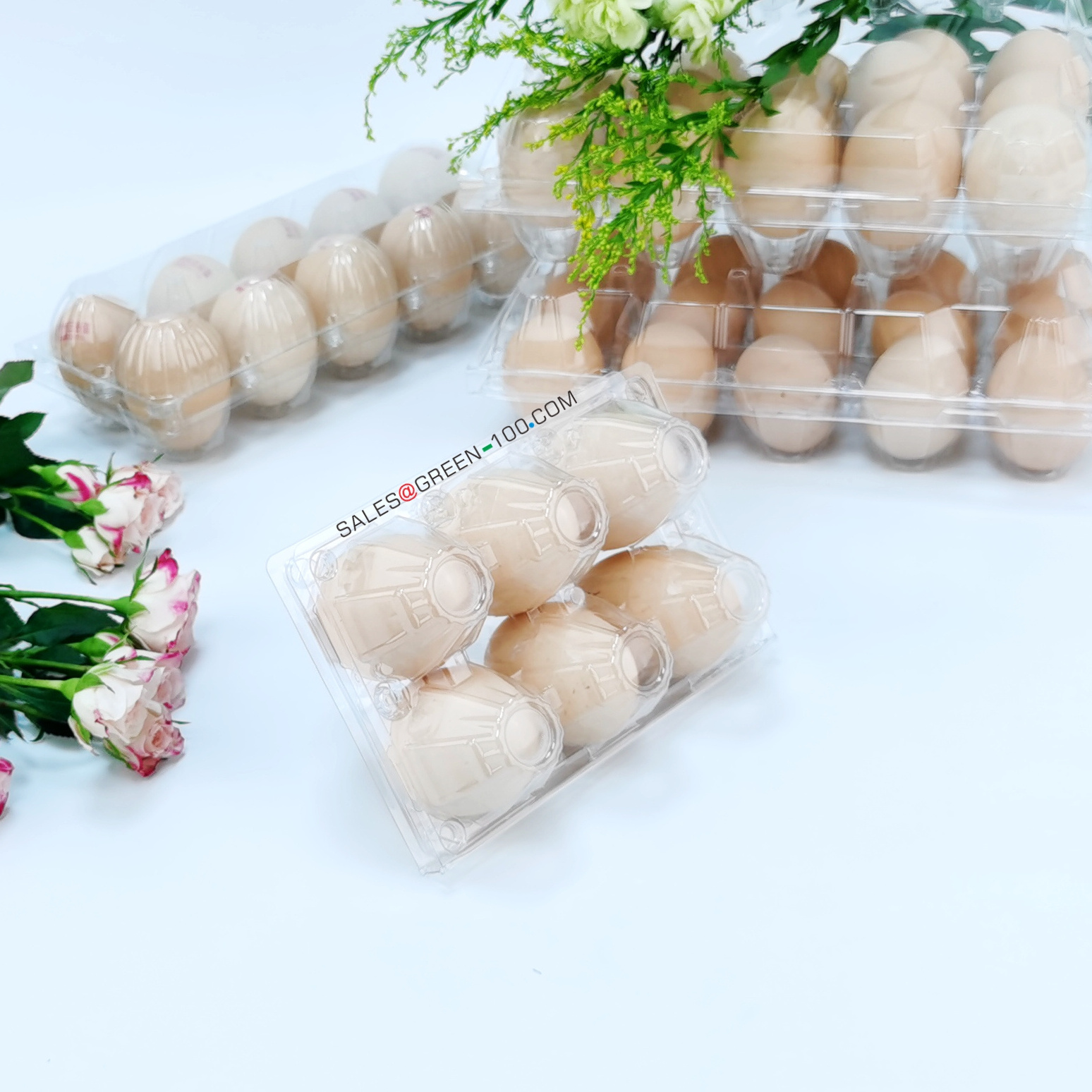 6PCS grain egg box packaging for chicken egg tray packaging egg package