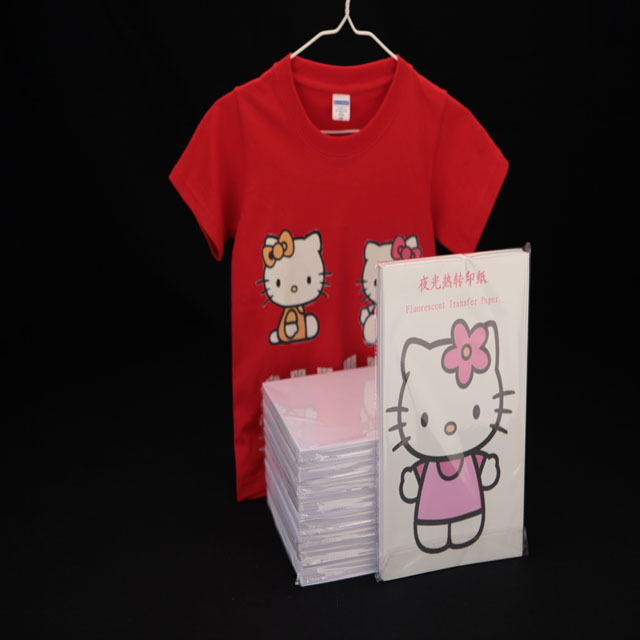 Fluorescent shining in the darkness Inkjet Heat Transfer Printing Paper A4/heat transfer printing paper for cotton