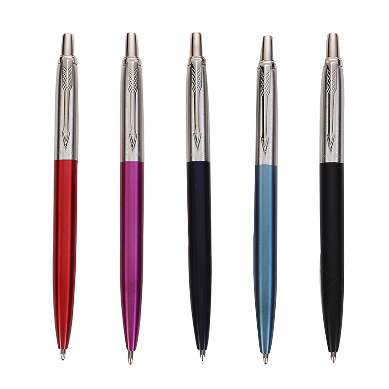 2024 new style parker jotter pen black ink parker pen original metal steel ballpoint pen with custom LOGO