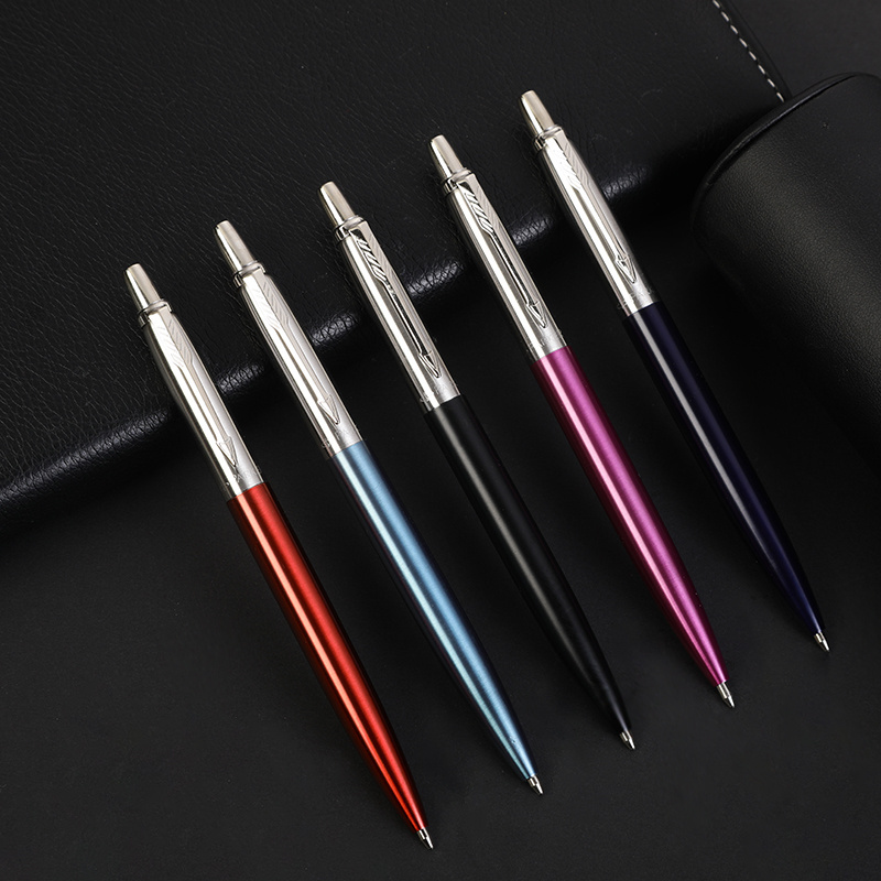 2024 new style parker jotter pen black ink parker pen original metal steel ballpoint pen with custom LOGO