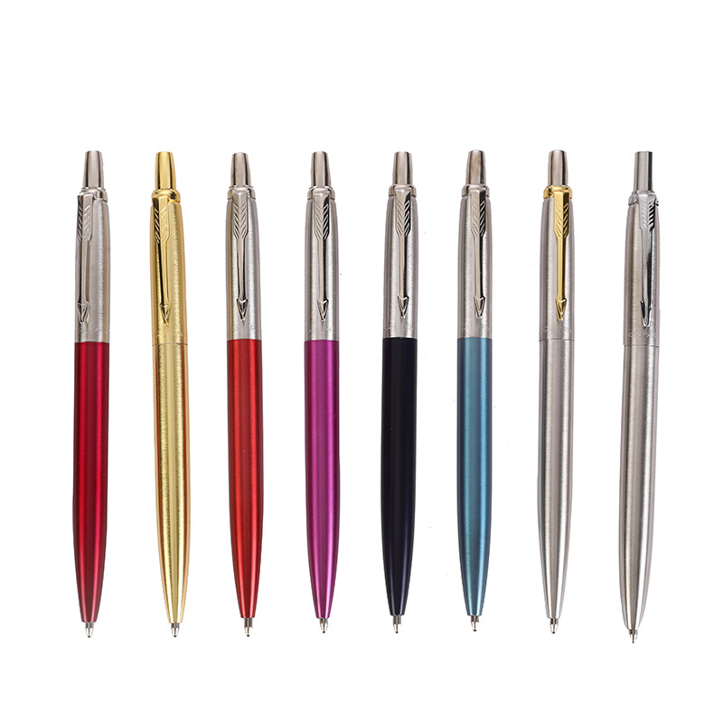 2024 new style parker jotter pen black ink parker pen original metal steel ballpoint pen with custom LOGO