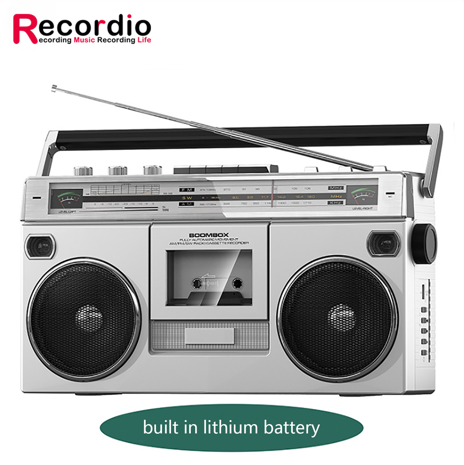 GAS-RD80 Tape player tape recorder old-fashioned nostalgic 80s retro stereo cassette recorder radio