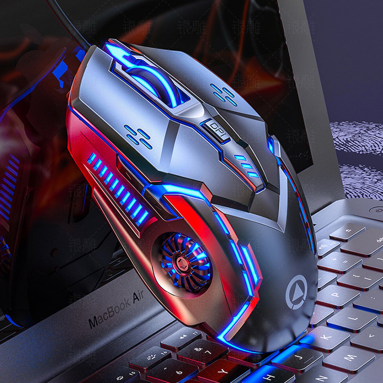 GAZ-M01 2022 Latest Game Gaming Mouse 7-Color RGB Breathing Led Light Pc Laptop Universal Usb Wired Mouse