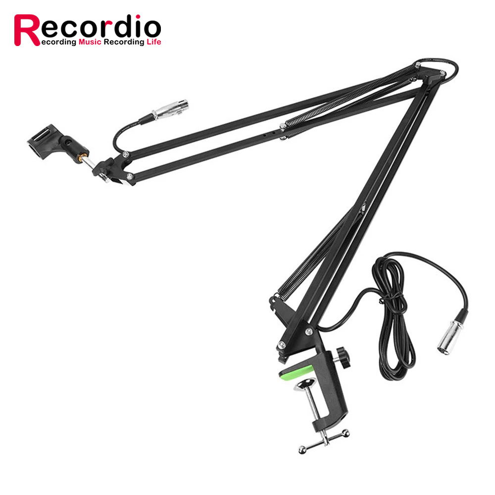 GAZ-39X Cantilever live broadcast stand for webcasting with XLR scissor arm microphone stand can be used for game live broadcast