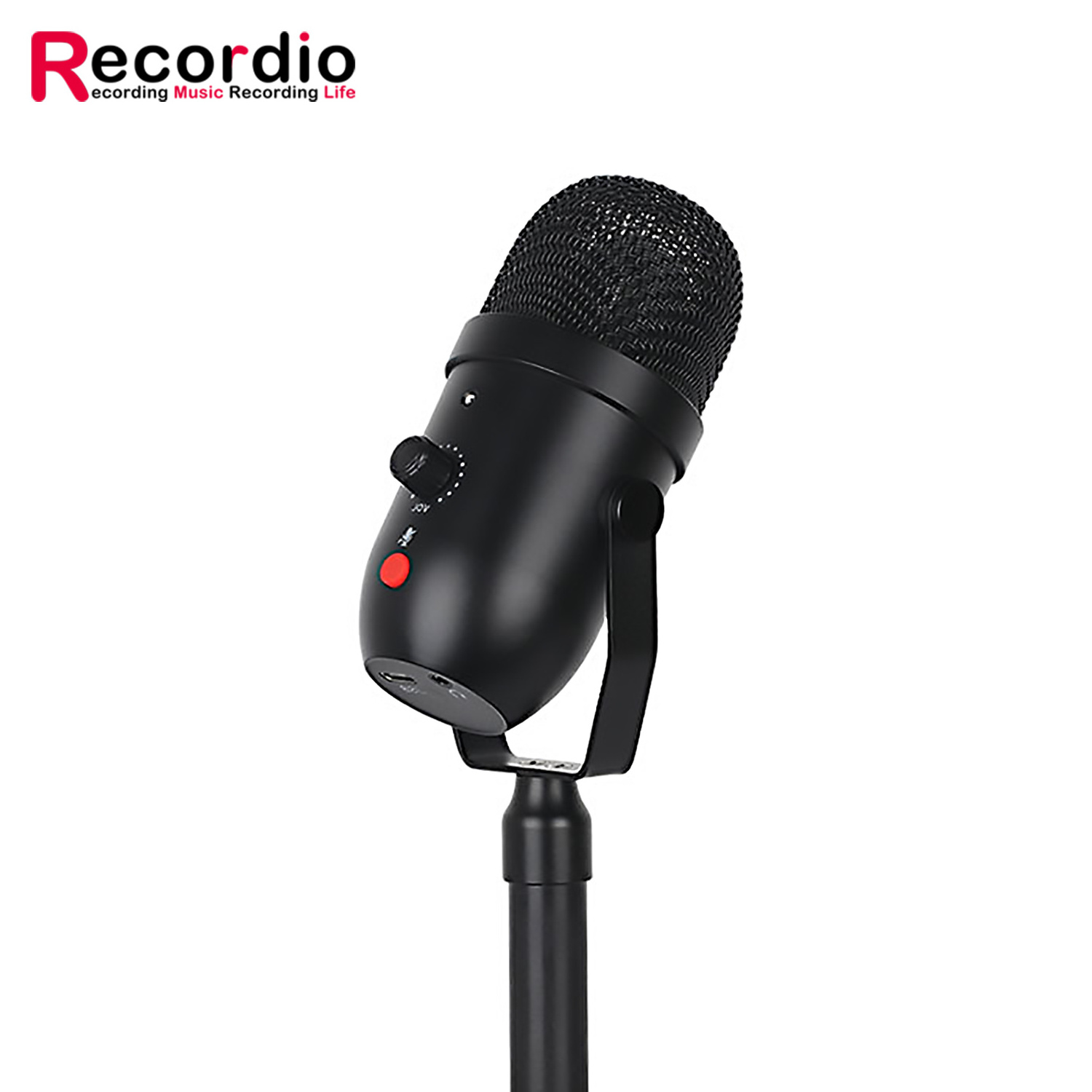 GAM-U12 Professional Condenser Desktop Mic Set For Online Game Singing Live Broadcast USB Condenser Mic With Conversion Head